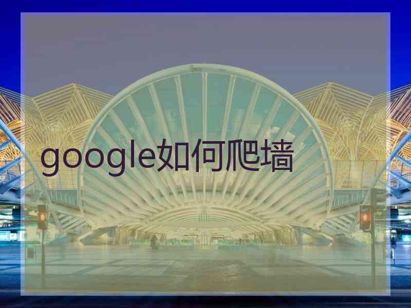 google如何爬墙