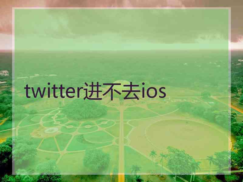 twitter进不去ios