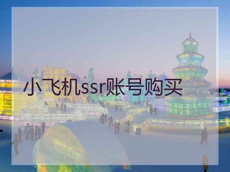 小飞机ssr账号购买